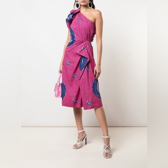 Ulla Johnson Dresses & Skirts - MRPs $365 Ulla Johnson Pink Asymmetrical One-Shoulder Sundress Size 0
